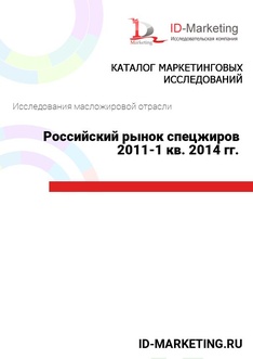 Российский рынок спецжиров 2011-1 кв. 2014 гг.