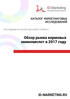 Обзор рынка кормовых аминокислот в 2017 году