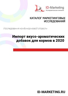 Импорт вкусо-ароматических добавок для кормов в 2020 году