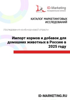 Импорт кормов и добавок для домашних животных в Россию в 2025 году