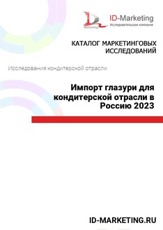Импорт глазури для кондитерской отрасли в Россию 2023