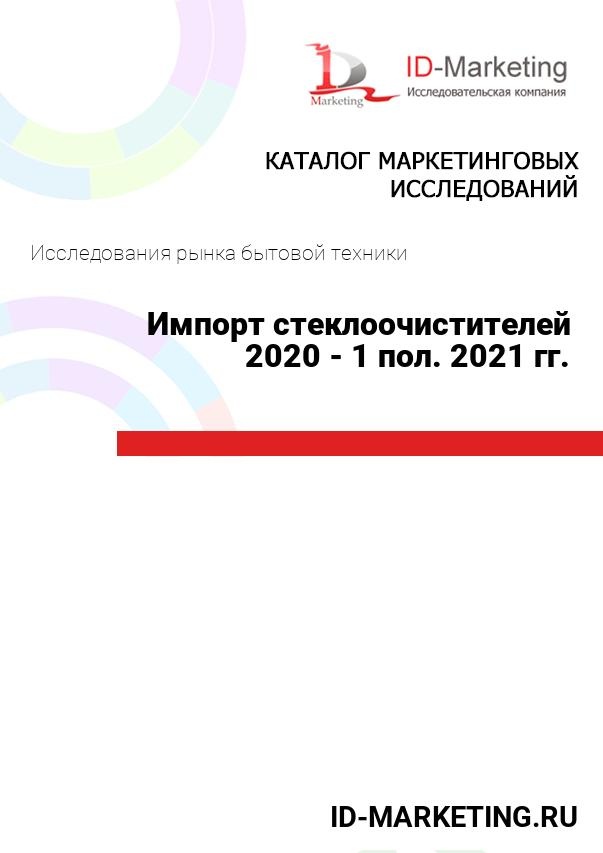 Импорт стеклоочистителей 2020 - 1 пол. 2021 гг.