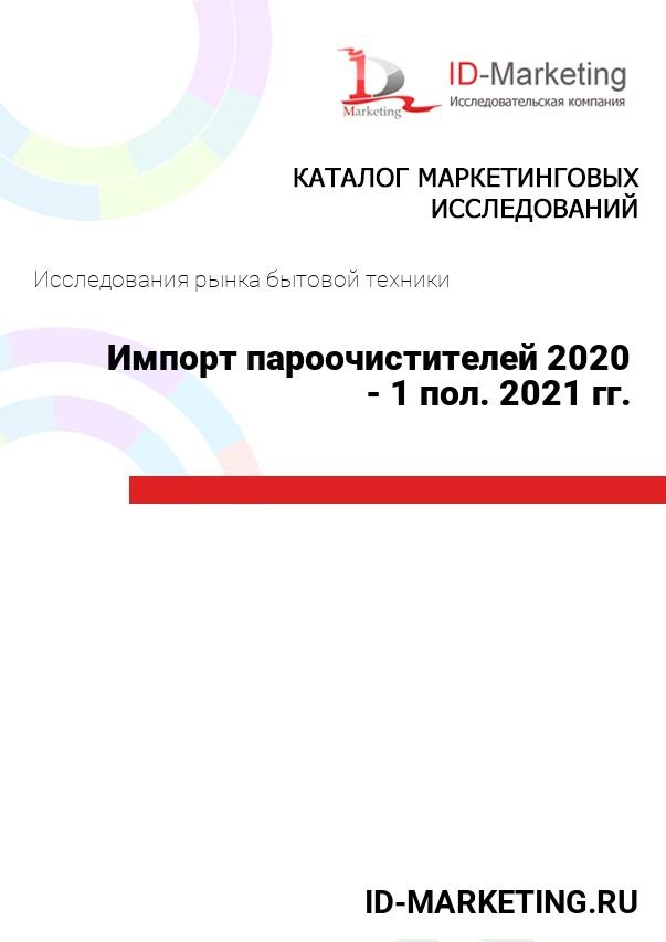 Импорт пароочистителей 2020 - 1 пол. 2021 гг.